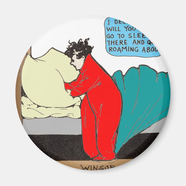 "Little Nemo" in Bed Magnet (Front)