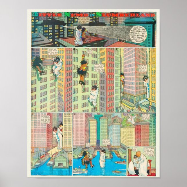 Little Nemo  Vintage Comic strip Poster (Front)