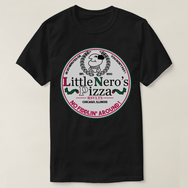 LIttle Nero Pizza  Sticker T-Shirt (Design Front)