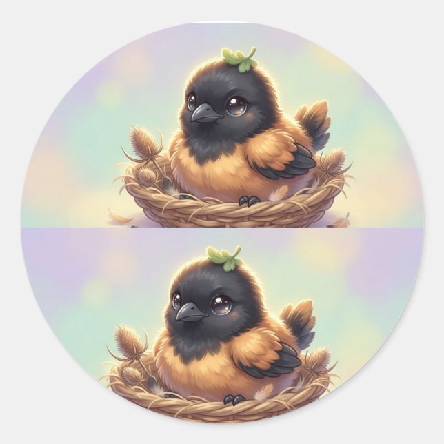Little Nest, Big Calm Sticker  (Front)