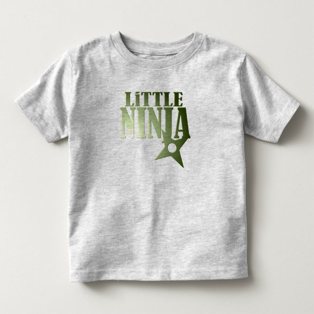 Little Ninja for Kids - Customizable Toddler T-shirt (Front)