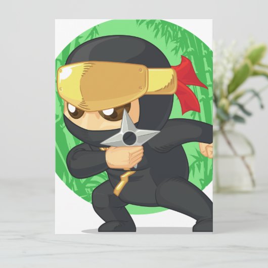 Little Ninja Holding Shuriken (Standing Front)