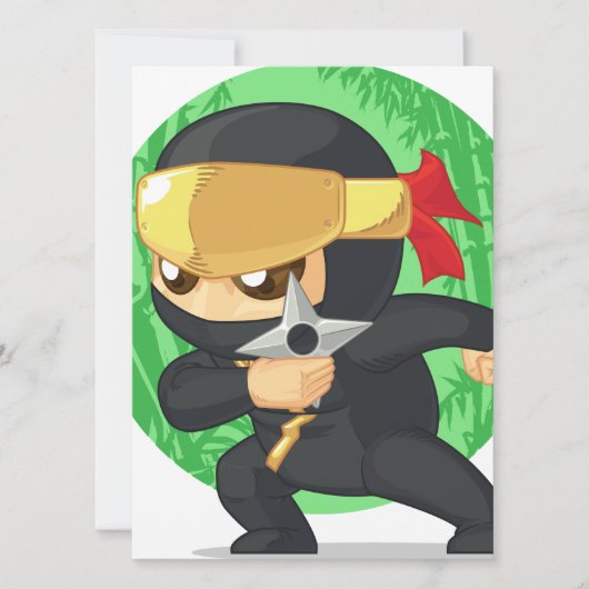 Little Ninja Holding Shuriken (Front)