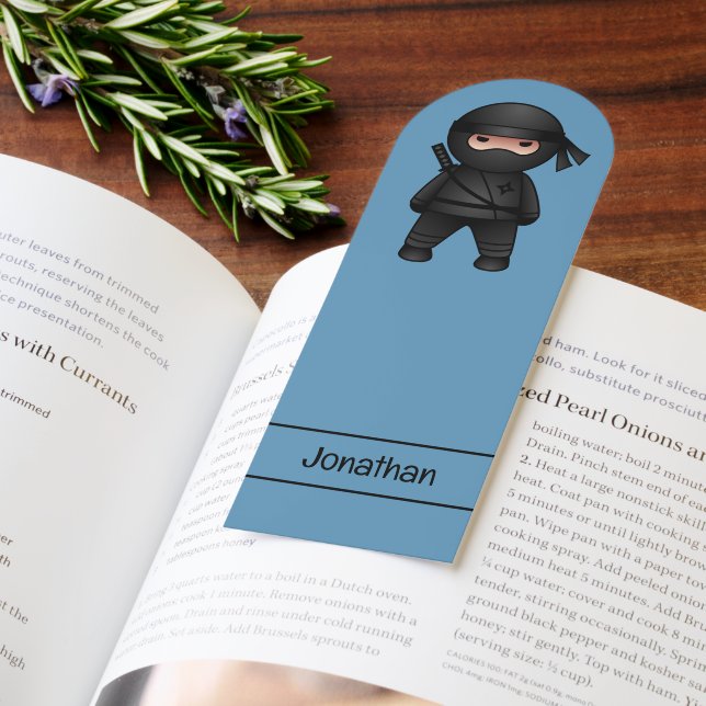 Little Ninja Warrior on Blue Bookmarks (Book)