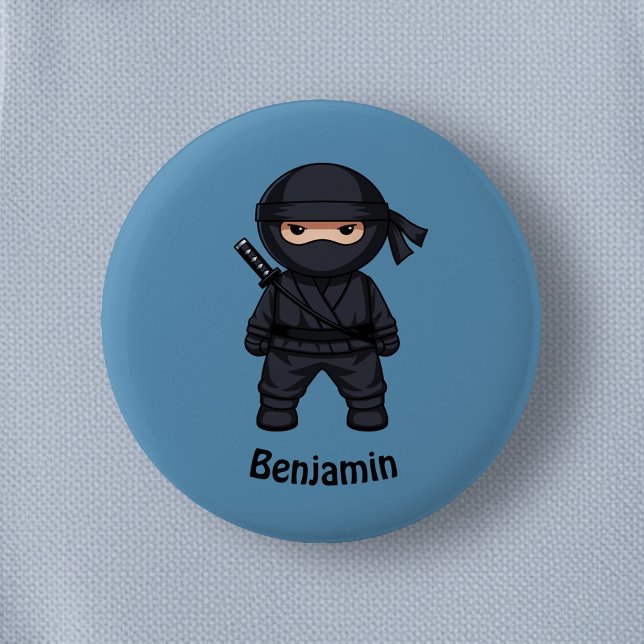 Little Ninja Warrior on Blue Button (Creator Uploaded)