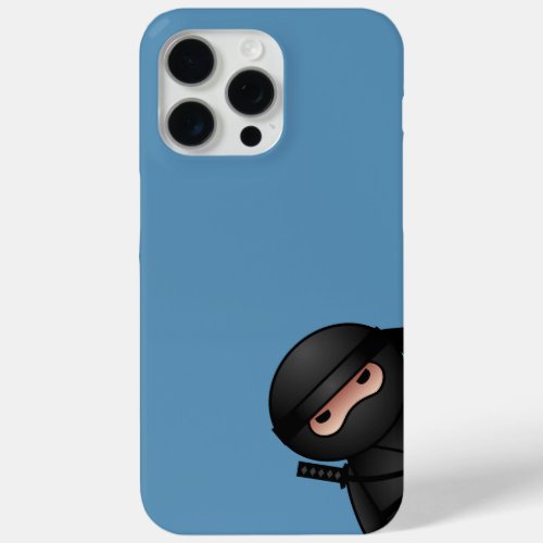 Little Ninja Warrior on Blue iPhone 15 Pro Max Case