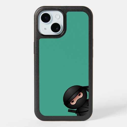 Little Ninja Warrior on Green iPhone 15 Case