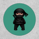 Little Ninja Warrior On Green Patch at Zazzle