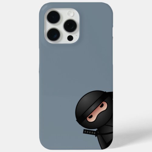 Little Ninja Warrior on Grey iPhone 15 Pro Max Case