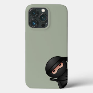 Little Ninja Warrior on Sage Green iPhone 13 Pro Case