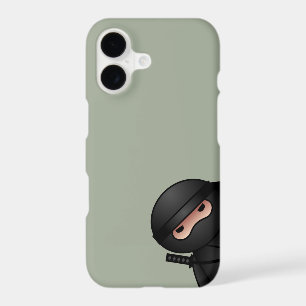 Little Ninja Warrior on Sage Green iPhone 17 Case