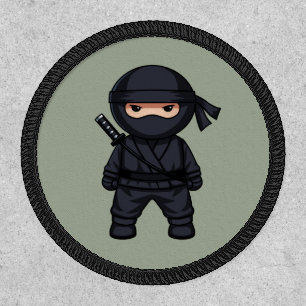 Little Ninja Warrior on Sage Green Patch