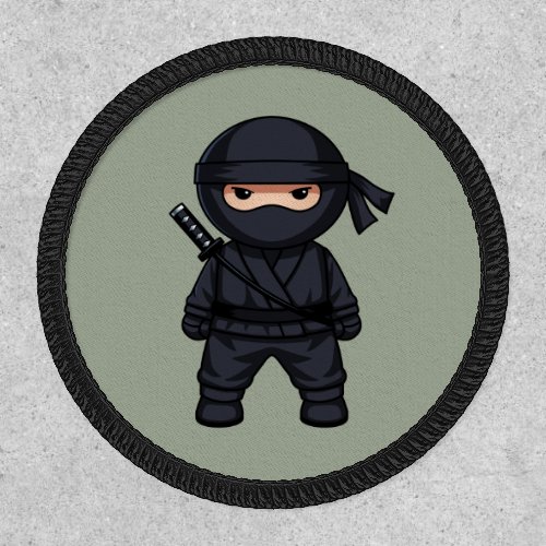 Little Ninja Warrior on Sage Green Patch