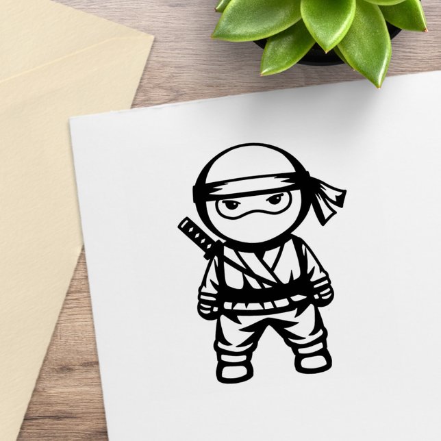Little Ninja Warrior Rubber Stamp (Creator Uploaded)