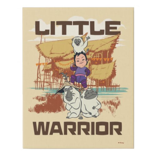 Little Noi  Ongi _ Little Warrior Faux Canvas Print