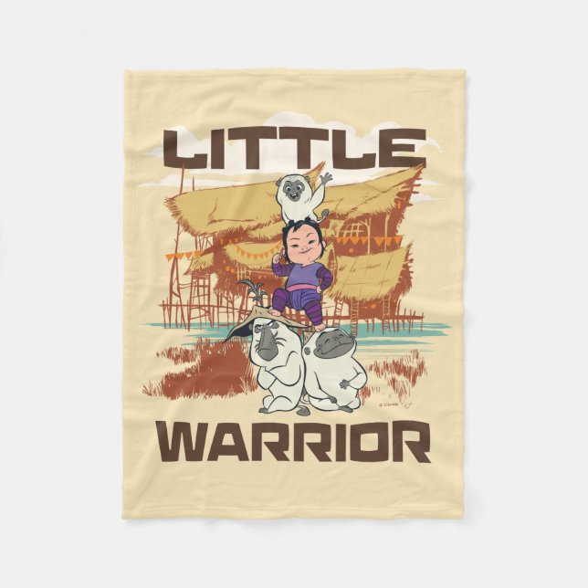 Little Noi & Ongi - Little Warrior Fleece Blanket (Front)