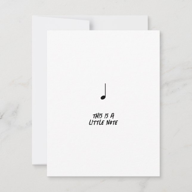 Little Note Lot of Love Heart Valentine Music  Holiday Card (Front)
