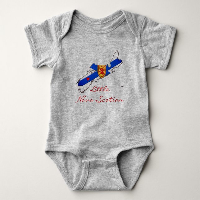 Little Nova Scotian  Nova Scotia baby shirt (Front)