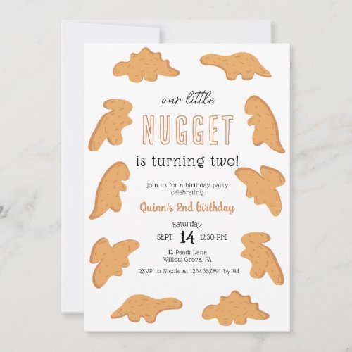 Little Nugget 1st 2nd 3rd Birthday Invitation