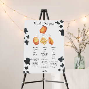 Little nugget First Birthday Milestone Birthday Foam Board