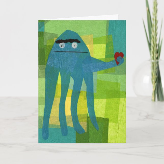 Little Octopus Birthday Greeting Card (Front)