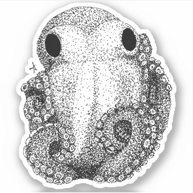 Little Octopus Sticker (Front)