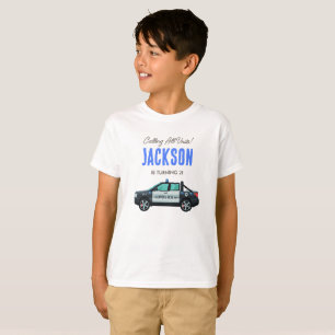 Little Officer Police Birthday Personalized T-Shirt
