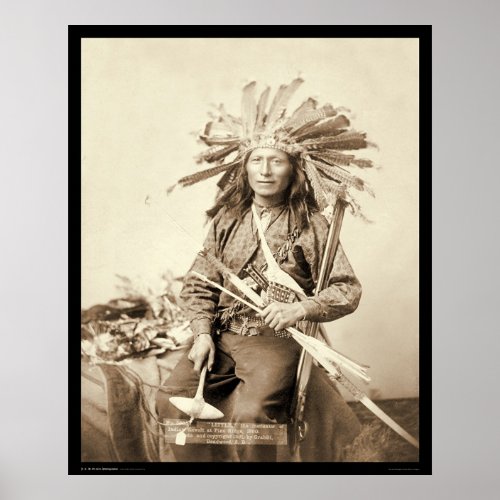 Little Oglala Leader at Wounded Knee SD 1890 Poster