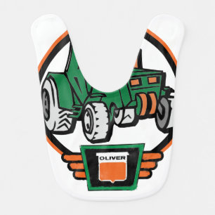 Little Oliver Tractor Driver Bib