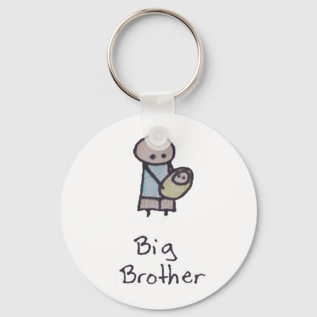 Little One big brother keychain (Front)