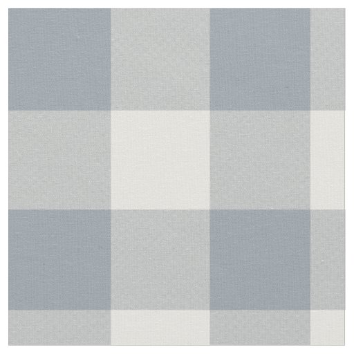 Little One Buffalo Check - dusty steel gray Fabric