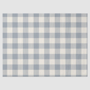 Little One Buffalo Check - dusty steel gray Tissue Paper