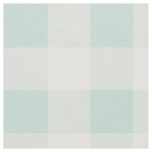 Little One Buffalo Check - soft teal Fabric