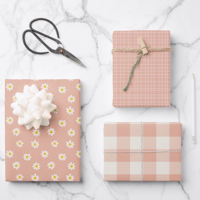 Little One Collection - dusty apricot  Wrapping Paper Sheets (Front)