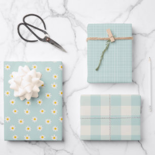 Little One Collection - soft teal Wrapping Paper Sheets