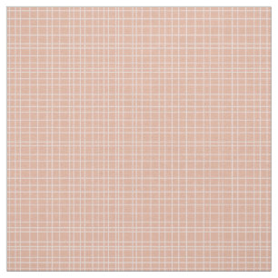 Little One Hand Drawn Grid - dusty apricot Fabric