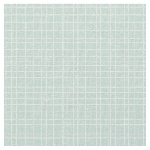 Little One Hand Drawn Grid - soft teal Fabric