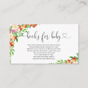 Little orange cutie baby shower books for baby enc enclosure card