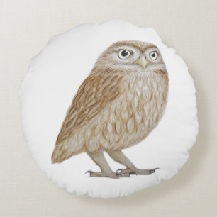 Little Owl 2011 Round Pillow