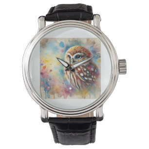 Little Owl 251024AREF124 - Watercolor Watch