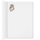 Little Owl, Blank - Watercolor Bird Collection (Inside (Right))