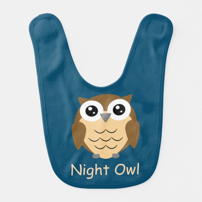 Little Owl Design Baby Bib