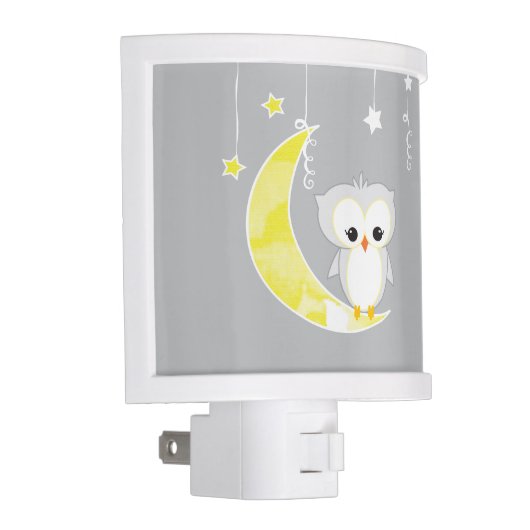 Little Owl | Gray Night Light (Right)