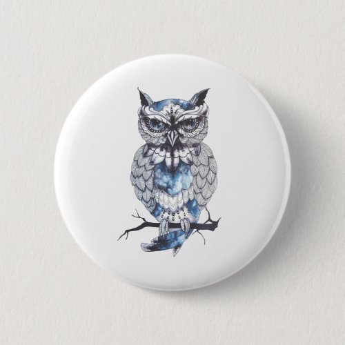 Little Owl Tattoo Flash Idea Cartoon Owl Button