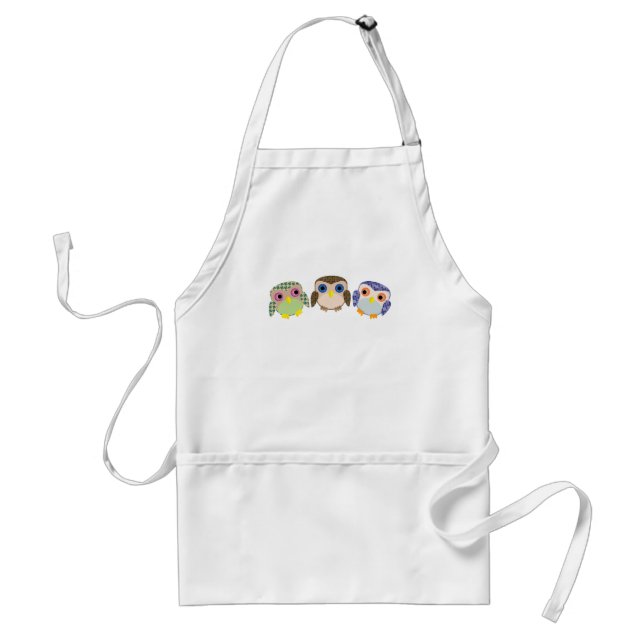 Little Owls Adult Apron (Front)