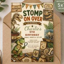 Little Paleontologist Birthday Invitation