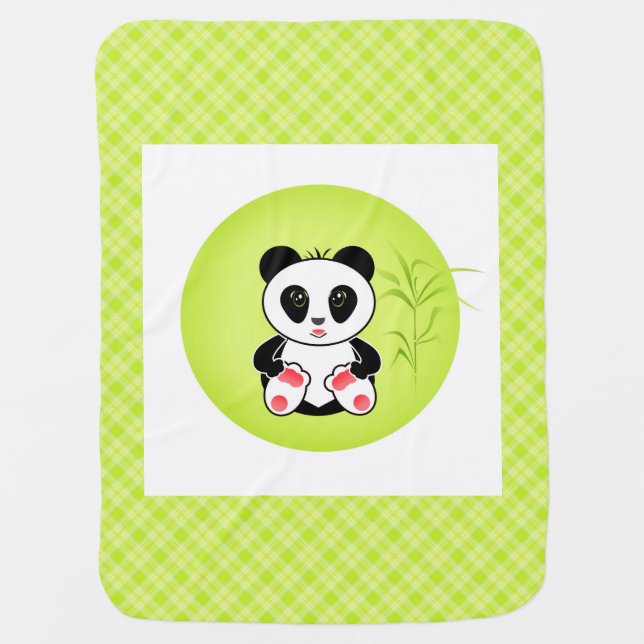Little Panda Baby Blanket (Front)