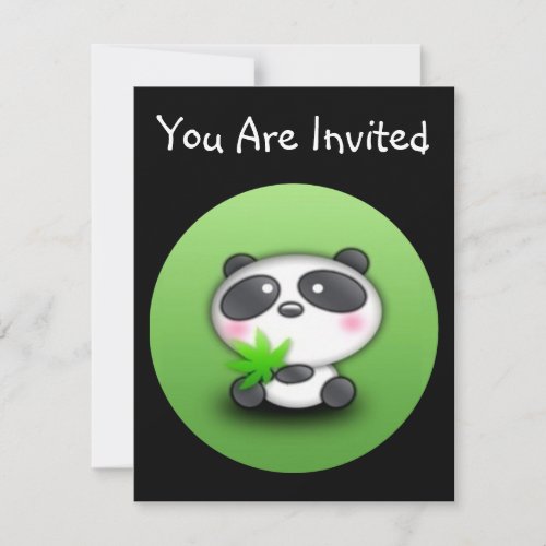 Little Panda Cub Invitation
