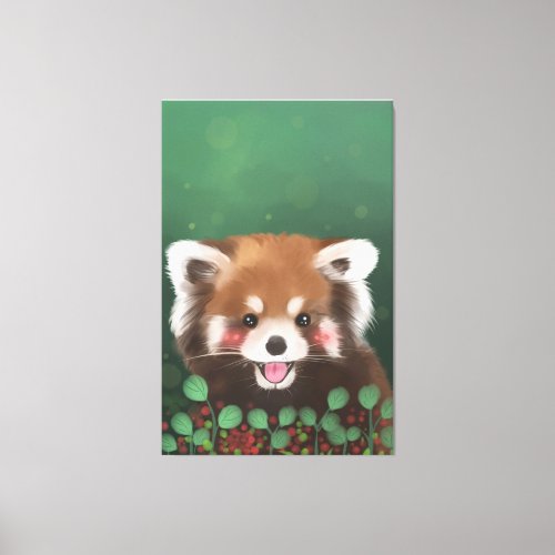 Little Panda Moe Canvas Print