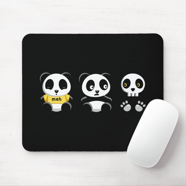 Little Pandas in the Dark Mouse Pad (With Mouse)